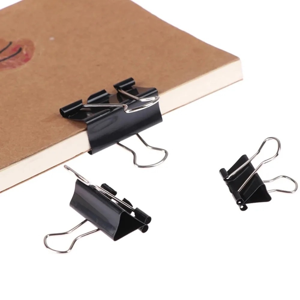 10 штук металлических скрепок  – обзор и цена Binder Clip Assorted