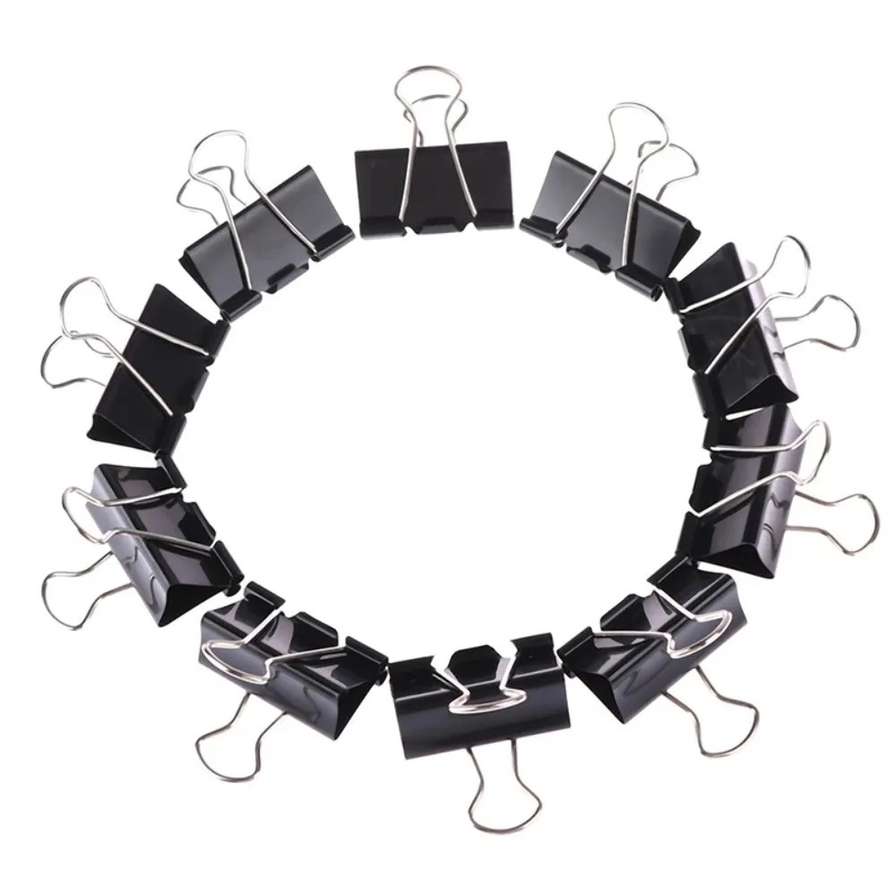 10 штук металлических скрепок  – обзор и цена Binder Clip Assorted